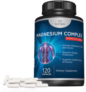 Premium Magnesium Citrate & Oxide Supplement - Sunergetic