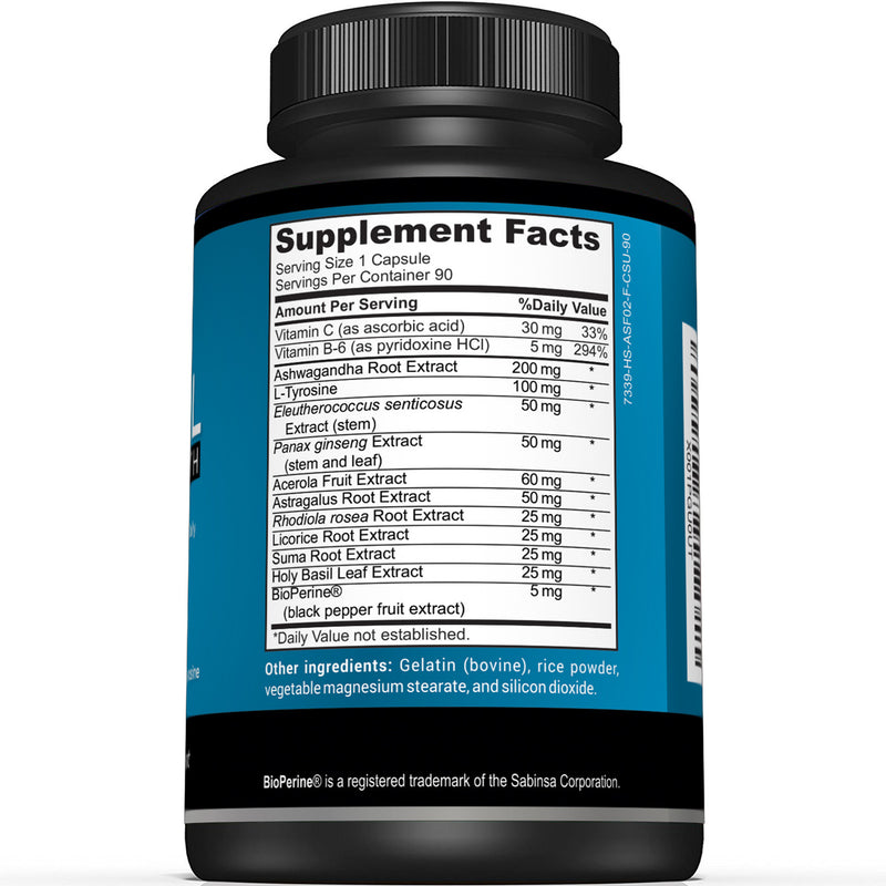 Premium Adrenal Support Supplement - Sunergetic