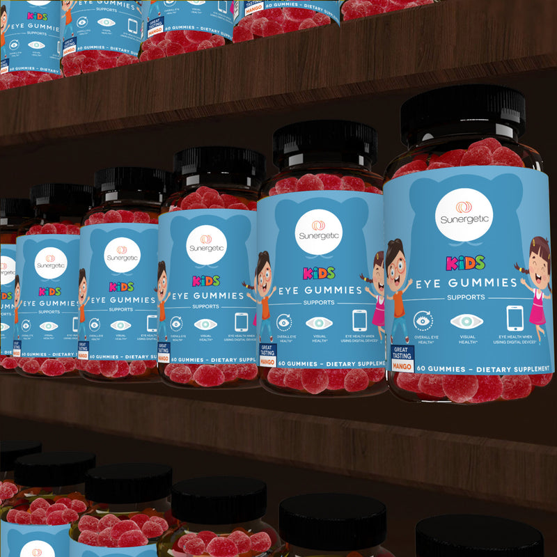 Premium Eye Support Gummies for Kids - 60 Gummies - Sunergetic